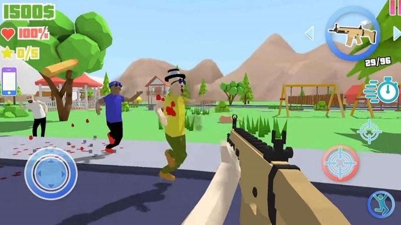 Những Trận Chiến Với Cảnh Sát Đầy Kịch Tính Trong Dude Theft Wars Theartpics Mod APK