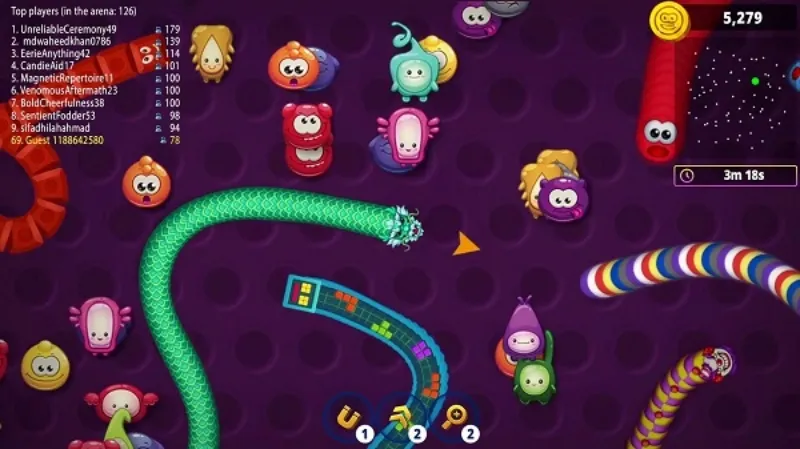 Hướng Dẫn Gameplay Worms Zone Chi Tiết Từ A-Z